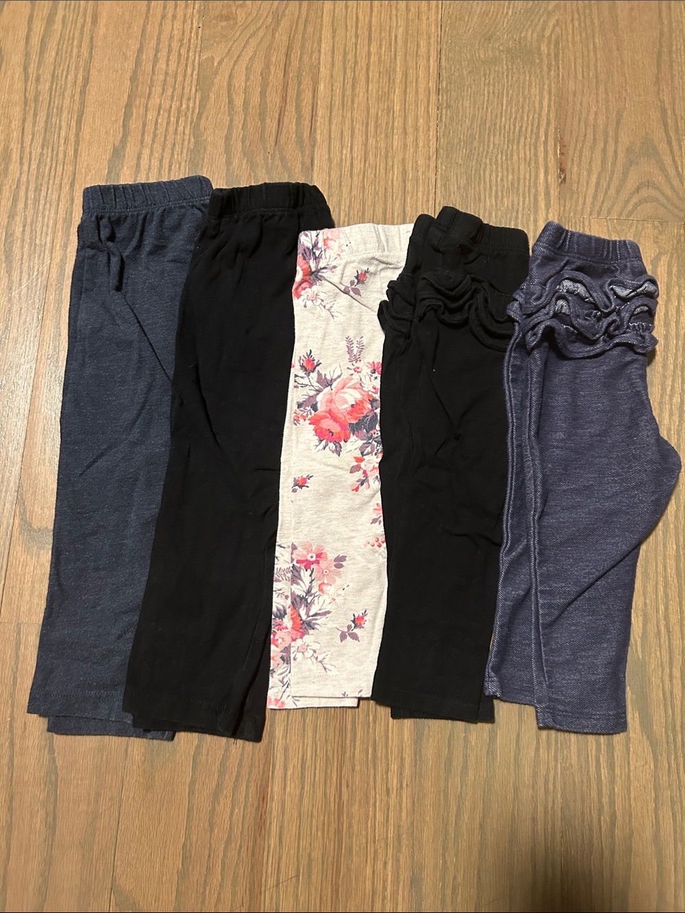 Old Navy& Gap Baby Leggings Set - Black, Navy & Floral